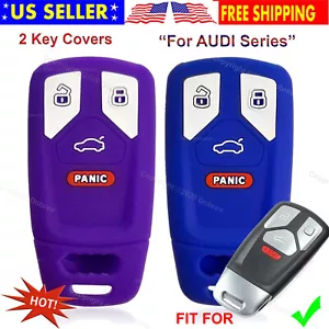 2 piezas Funda protectora de silicona control remoto para coche inteligente para Audi Key - Imagen 1 de 5