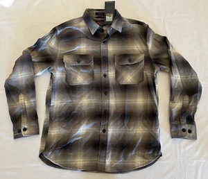 Pendleton Mens Button Front Plaid “Burnside” Flannel Shirt Size Medium - Picture 1 of 10