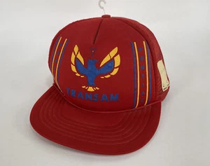 Vintage Pontiac Firebird Trans Am Red Mesh Snapback Trucker Cap Hat NEW - Picture 1 of 8