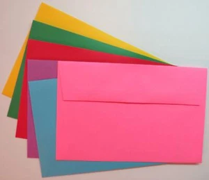 A9 60lb.Envelopes 8 3/4" x 5 3/4" 25 Single Color or 24 Multi PE60 Astrobrights - Picture 1 of 14