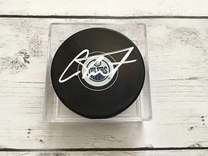 Cam Talbot Signed Autographed Edmonton Oilers Hockey Puck b - Picture 1 of 1