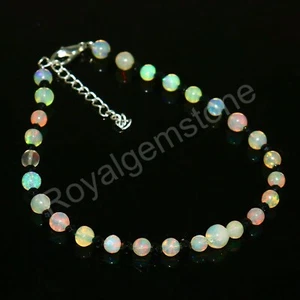 Natürlicher Feueropal Kugeln Armband Edelstein Rund Armband Gelb Opal Perlen 6-6 mm - Bild 1 von 6