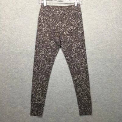 Eddie Bauer Leggings Gray Floral Aztec Print Cotton Blend EBAB92FT Sz Small - Image 1 of 4