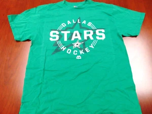 NWOT RETRO MAJESTIC NHL DALLAS STARS GREEN T-SHIRT SIZE L - Picture 1 of 4