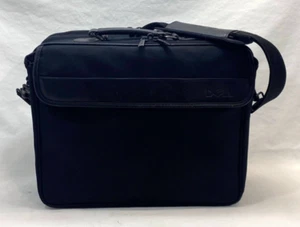 Dell Deluxe 15" Laptop Computer Carrying Case Bag Shoulder Strap Black - Picture 1 of 11
