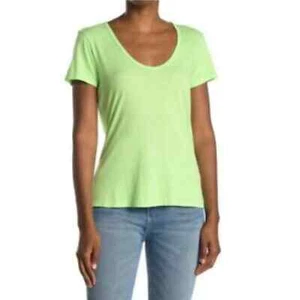Camiseta básica para mujer Sundry cuello en V redondeada manga corta verde lima talla SM NUEVA SIN ETIQUETAS - Imagen 1 de 8