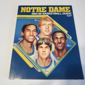 Notre Dame Basketball Team Media Guide souvenir program book pamphlet 1985 85-86 - Picture 1 of 11