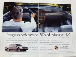1995 Chrysler LHS Two Page Print Ad - Picture 1 of 3