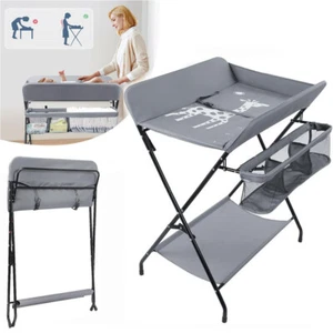 Baby Wickeltisch Klappbar Wickelkombination Kinder Wickelkommode Wickelregal - Bild 1 von 16