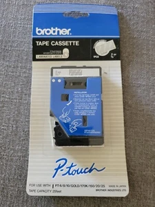 Brother Cassette Tape P-touch TC-14Z1 Clear 3/8” laminated labels - Picture 1 of 3