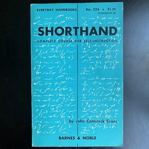 Vintage 1968 Shorthand Paperback Book Voice Writing Court Dictation John Evans - Foto 1 di 15