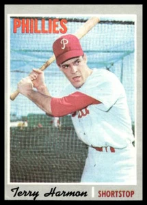 1970 Topps #486 Terry Harmon Philadelphia Phillies VG-VGEX Crease - Bild 1 von 2
