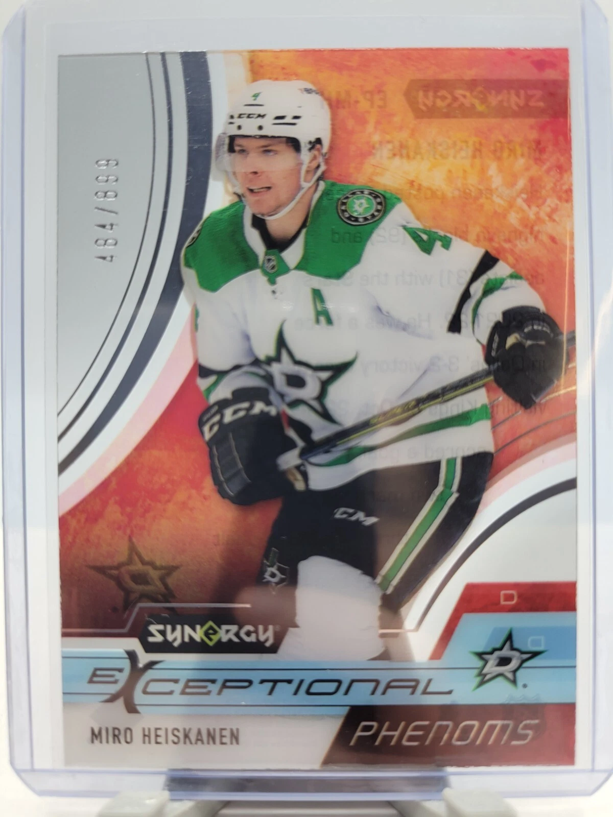 2021-22 UD SYNERGY EXCEPTIONAL PHENOMS STARS - MIRO HEISKANEN /899
