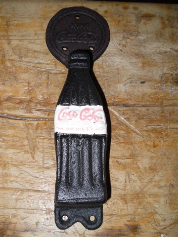 Coca Cola Cast Iron Antique Style Barn Handle Gate Pull Shed Door Handles PUSH Cover