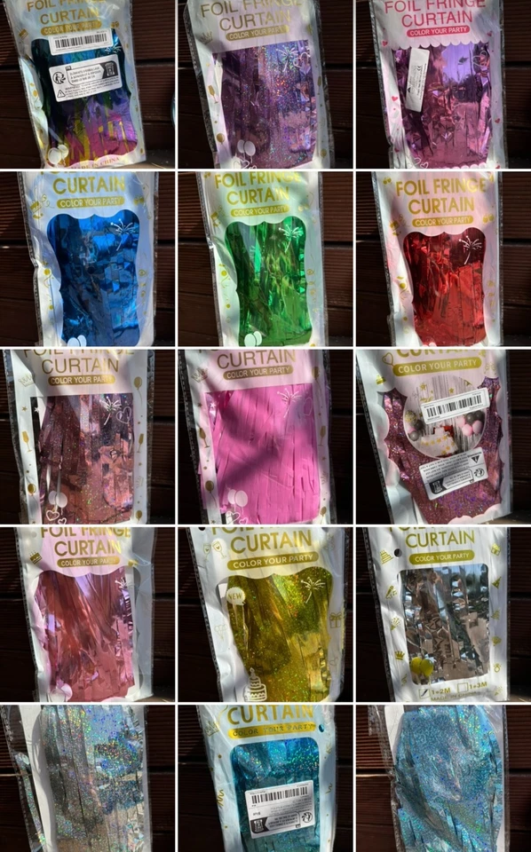 Party Vorhang Lametta / Partydekoration 1m x 2m - Bild 1 von 1