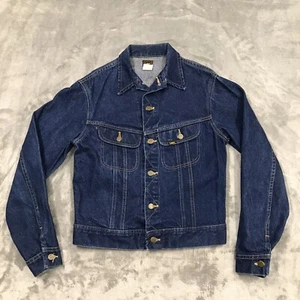 Vintage Lee Denim Jacket Womens 20 Riders Union Trucker Jean 153438 Dark Wash - Picture 1 of 12