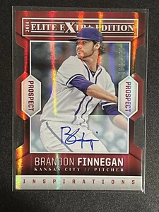 Brandon Finnegan 2014 Elite Inspirations Red Die Cut Auto #17 Royals /100 B4 - Picture 1 of 2
