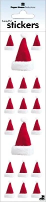 Pegatinas Papel Casa Santa Sombreros Repeticiones Rojo Blanco Delgado Tamaño Plano Foto 1 de 2