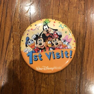 Disney Parks Button Pin 2.75" Souvenir MY 1ST VISIT! Pre-owned READ DESCRIPTION - Picture 1 of 7