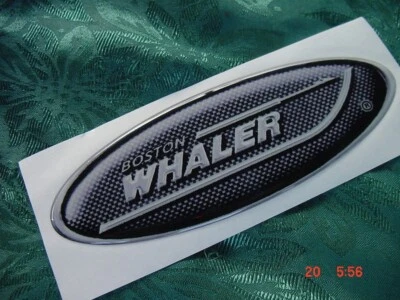 BOSTON WHALER EMBLEMA NUEVO 5-3/4 LARGO X 2" ALTO GENUINO EE. UU. ASIENTO RESPALDO MÁS Foto 1 de 4