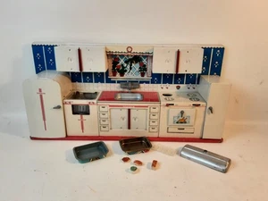 T. Cohn Tin Superior Metal Kitchen Playset 1950’s READ - Picture 1 of 19