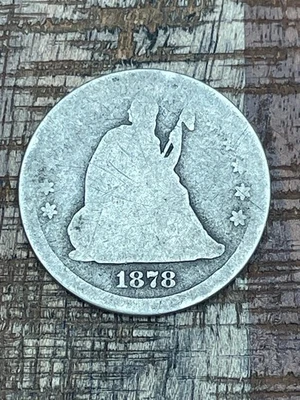 1878 25c US Seated Liberty Quarter - Image 1 of 2