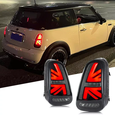 Luces traseras LED de humo para BMW Mini Cooper R53 R52 R50 2002-2006 con animación Foto 1 de 4