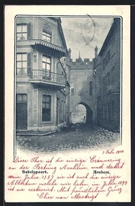 Ansichtskarte Arnhem, Sabelspoort mit Eckhaus 1900 - Bild 1 von 2