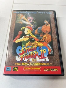 Sega Mega Drive Super Street Fighter II USED Japan Free Shipping Very Good Cond - Picture 1 of 10
