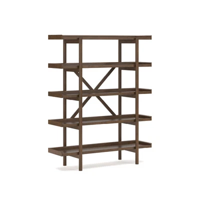 Signature Design by Ashley Lyncott 70" Mid-Century Bookcase, Brown - Image 1 of 4