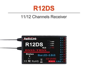 RadioLink RC Receiver R12DS 2.4G 6-12CH for AT10/AT9S/AT9  - Picture 1 of 10