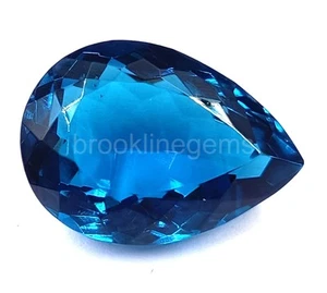 Piedra preciosa natural de fluorita azul verdoso corte pera 56,79 quilates cambio de color UV 5ARA - Imagen 1 de 10