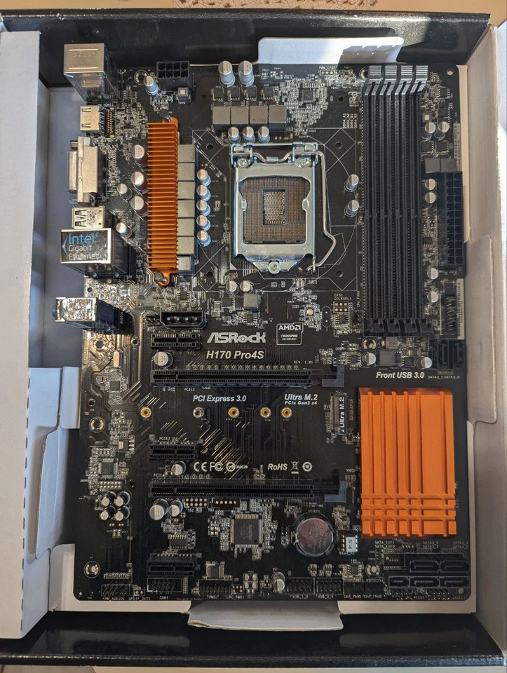 Asrock H170 Pro 4S Motherboard -  ATX -Intel LGA1151 - H170   RAM DDR4 - Immagine 1 di 1