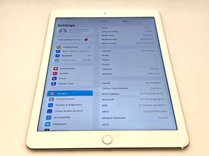 Apple iPad Air 2 Gen 128GB - WiFi + Cellular - GOLD - UNLOCKED - Imagen 1 de 7