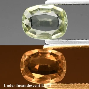 💎 0.46ct 5.7x4.5mm VS Cushion Natural Color Change Diaspore - Turkey Gemstone - Picture 1 of 6