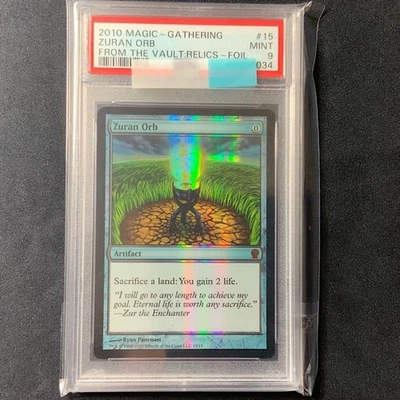 MTG Zuran Orb PSA 9 Foil FTV Relics 2010 Artifact Life Gain Vintage EDH - image 1 of 2