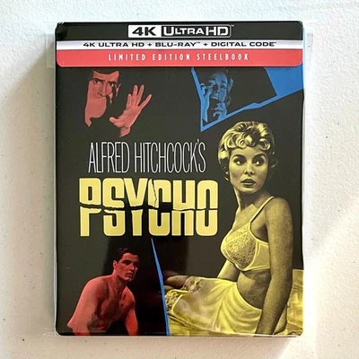 Steelbook Psycho (1960) 4K Ultra HD + Blu-ray fuera de existencia - EE. UU. Importación 🇺🇸 Foto 1 de 4