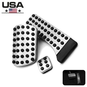 Stainless Steel At Car Brake Pedal Pads For Mercedes-Benz GLK Class X204 2008-14 - Picture 1 of 12