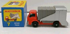 Vintage Matchbox Lesney No. 7 Refuse Truck In Original Box - Picture 1 of 9