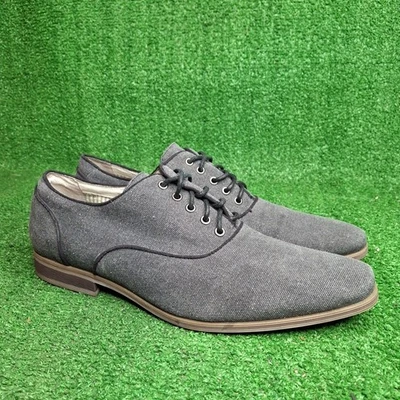 Zapatos estilo Oxford Robert Wayne talla 11 D con cordones para hombre gris lino  Foto 1 de 4