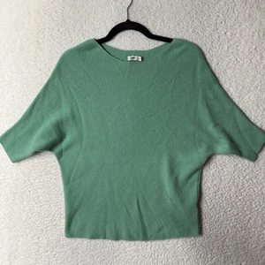 Vince Sweater Womens S Boatneck Dolman Sleeve Cashmere Lightweight Soft Green - Picture 1 of 10