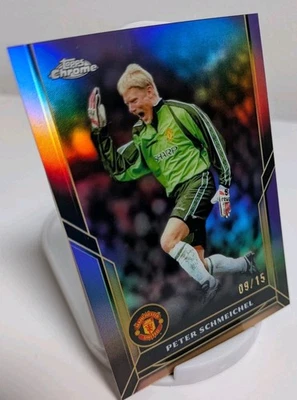 🧤 Peter Schmeichel Topps Chrome Deluxe 2024/25 Manchester United /15  #OT-2 - Image 1 of 4