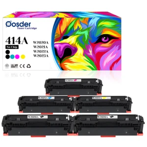 414A Toner (ohne Chip), 2x BK & 1x C/M/Y, für HP M454/MFP M479, W2020A 2021 2022 2023 - Bild 1 von 2