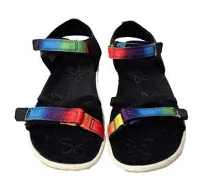 KEEN Verano Strapy Sandals Shoes 3 Big Kid Youth Rainbow Tie Dye Beach Cruise - Picture 1 of 8