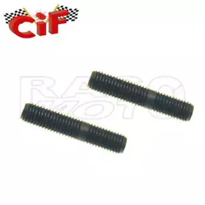 Cif 5047 Coppia Prigionieri Raccordo Scarico Marmitta M6x32 Piaggio VESPA 50 - 9 - Foto 1 di 1