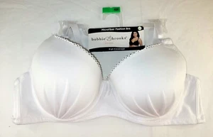 Bobbie Brooks Microfiber Fashion Full Coverage Underwire Bra 42C White 9/29 - Picture 1 of 6