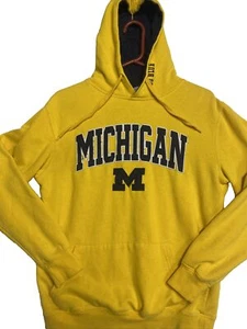 University of Michigan Hoodie Mens Small Yellow Stadium Athletics Wolverines - Picture 1 of 10