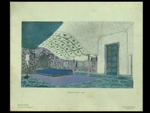 JACQUES-EMILE RUHLMANN, DECOR - POCHOIR 1924 - ART DECO, HARMONIES INTERIEURS - Bild 1 von 1