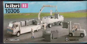 Kibri H0-Bausatz 10306 MB-Entsorgungs-LKW m. Ladekr./Stapler "Edelhoff" ungebaut - Bild 1 von 1