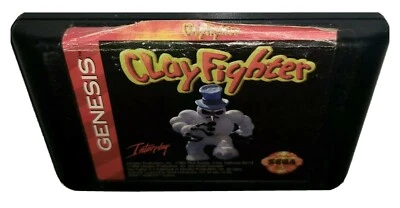 Clay Fighter (Sega Genesis,1994) Cartridge Only Cart Tested Authentic  - Image 1 of 4